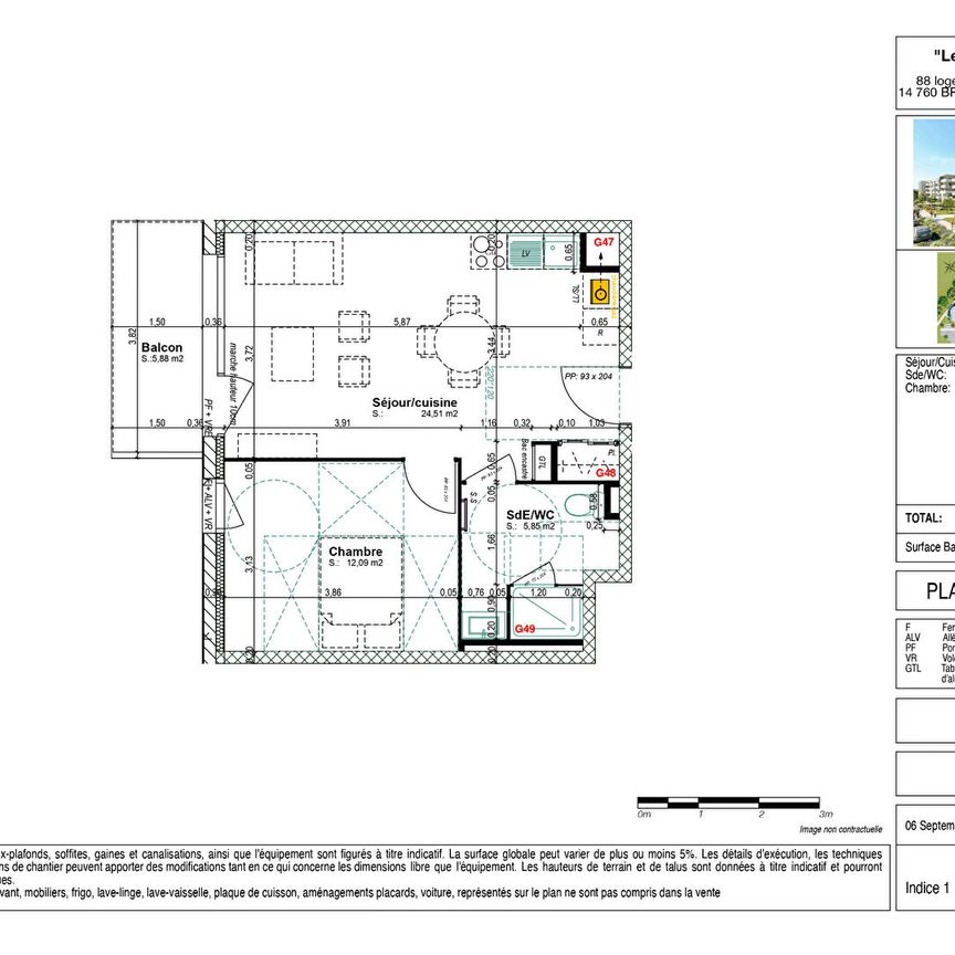 Appartement 2 pièces à louer à Bretteville sur Odon - Photo 2