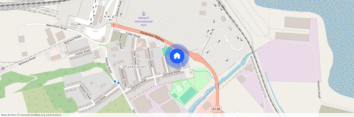 Parkeston Road, Parkeston Village, Harwich, Essex, CO12