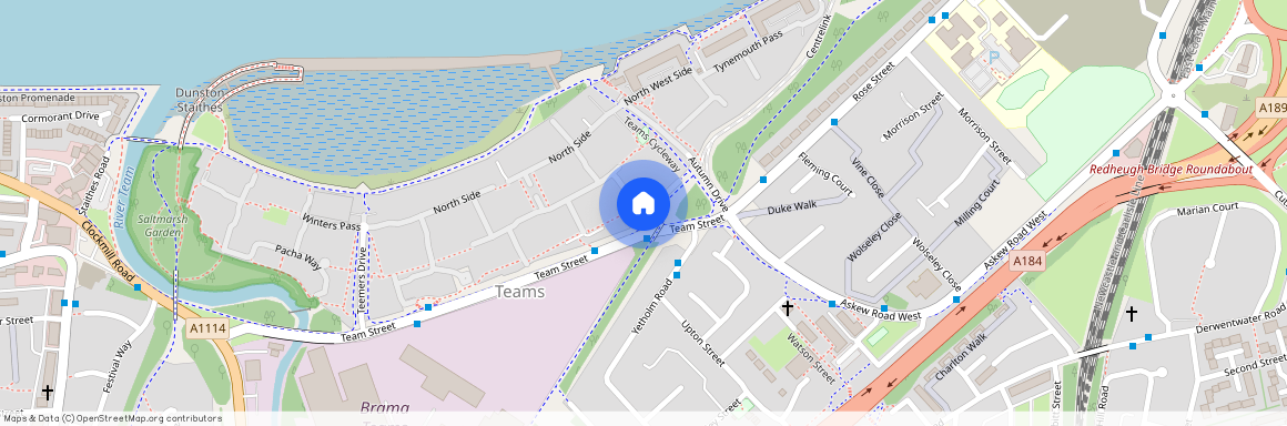 November Courtyard, Fall Pass, Gateshead, NE8