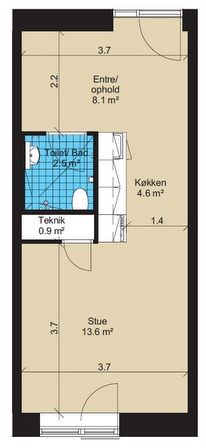 1-værelses studiebolig - Photo 5