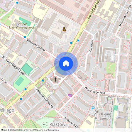 ul. Wincentego Pola, Dąbrowskiego, Rzeszów, podkarpackie