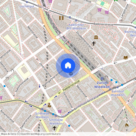 Bremgartnerstrasse 7, 8003 Zürich, Lageplan