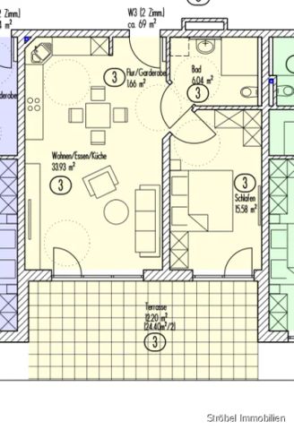 Moderne Erdgeschosswohnung in Aurach zu vermieten - Photo 2