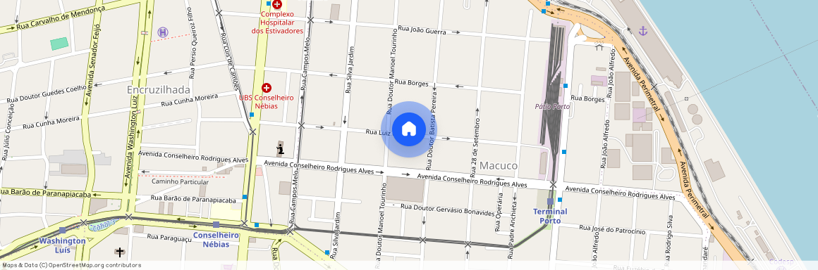Rua Luiz Gama, Macuco - Santos