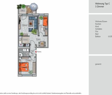 Top-Aussicht vom Südbalkon Richtung Stadtpark + Einbauküche inklusive! - Foto 1