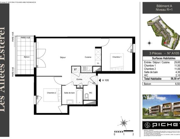Location appartement 3 pièces - 57m² à Frejus (83600) - Photo 1