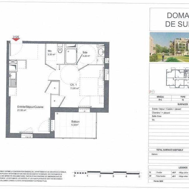 Location Appartement 2 pièces 39m² TOURS 37100 - Photo 2