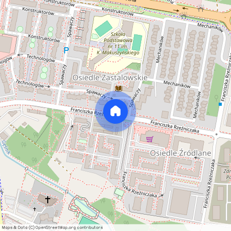 ul. Franciszka Rzeźniczaka, Centrum, Zielona Góra, lubuskie