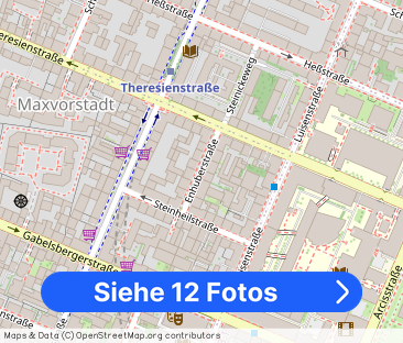 Möblierte 2-Zimmer-Wohnung mit Einbauküche und Balkon im Rückgebäud... - Foto 1