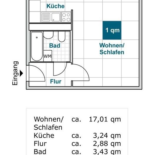 1-Zimmer-Wohnung - Foto 1