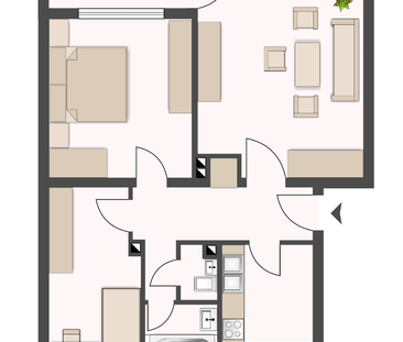 Kleine, gemütliche 3 Zimmer Wohnung in Korbach - Photo 2