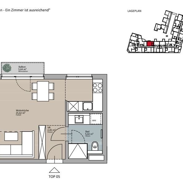 Zauberhafte Singlewohnung mit Balkon - Photo 2
