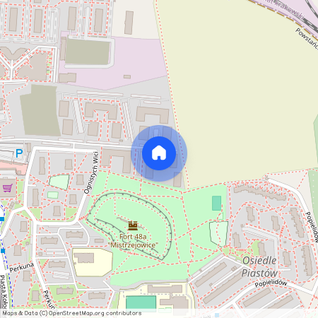 ul. Piastowska, Mistrzejowice, Mistrzejowice, Kraków, małopolskie