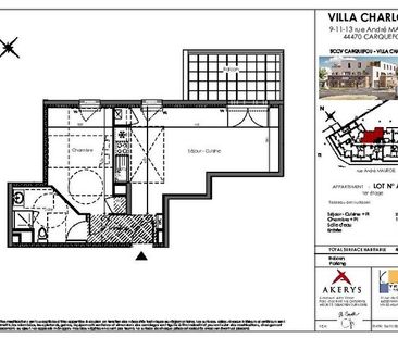 Appartement 2 pièces à louer - Bourg de Carquefou - 46.72m² - Photo 3