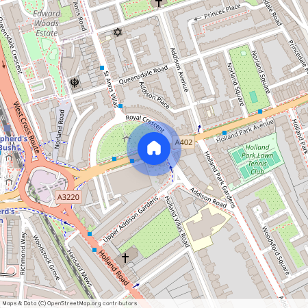 Holland Park Avenue, Holland Park