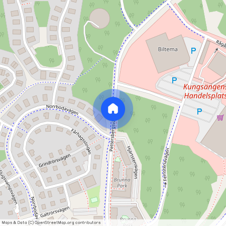 Pettersbergsvägen, Kungsängen