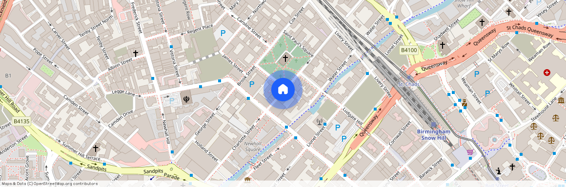 The Folium, Caroline Street, off St Pauls Square, B3