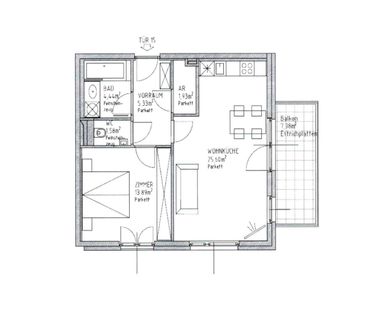 Moderne 2-Zimmer-Wohnung mit Balkon - Foto 5