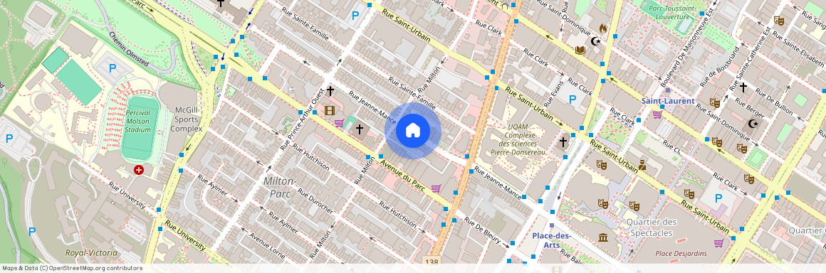 Rue Jeanne-Mance, H2X 2J8, Montréal