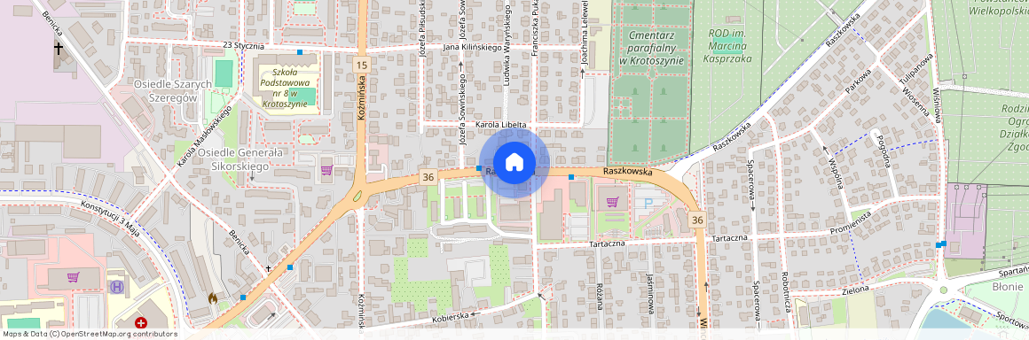 Raszkowska, Krotoszyn, Krotoszyn, krotoszyński, wielkopolskie