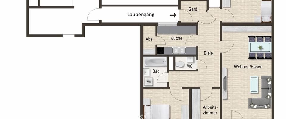 Traumhafte Aussicht, Balkon, Randlage, Aufzug, renoviert, zwei Tiefgaragenstellplätze! Sofort frei! - Foto 1