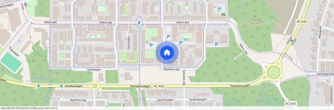 Näckens väg, Umeå