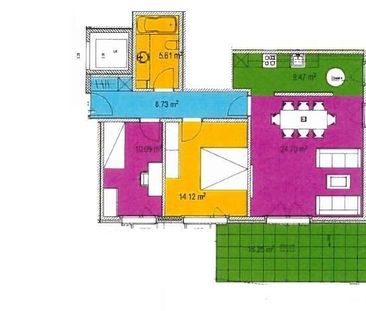 3.5 Zimmer, 73 m², EG - Foto 2