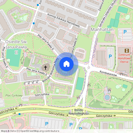 ul. Plac Jana Pawła II nr.1, Górczyn, Gorzów Wielkopolski, lubuskie