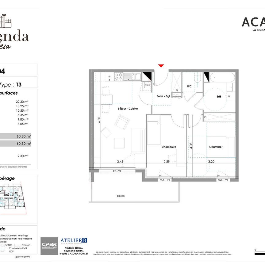 Appartement 3 pièces - Photo 2