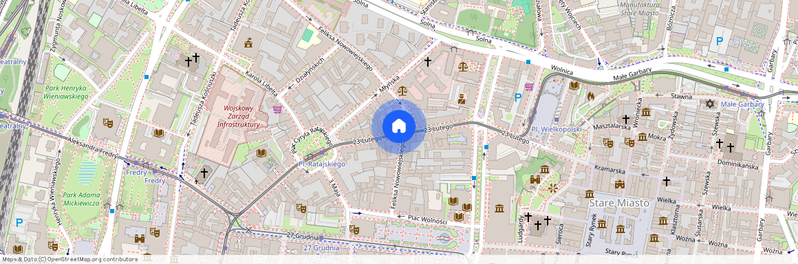 ul. 23 Lutego, Centrum, Stare Miasto, Poznań, wielkopolskie