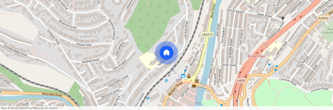 Pontypridd House, Tyfica Road, Pontypridd CF37 2DB