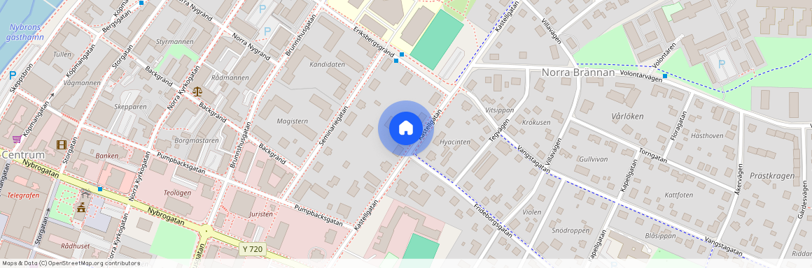 Kastellgatan 19 A. 3 rum & kö, Härnösand