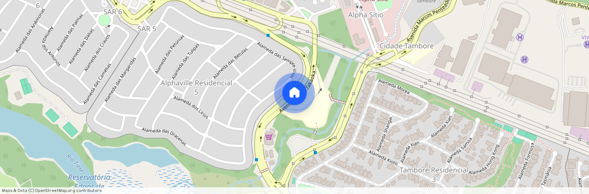 Avenida Yojiro Takaoka, 4981 - Alphaville, Santana de Parnaíba - SP