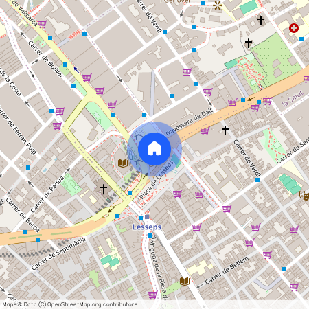 Plaça de Lesseps, Barcelona, Catalonia 08023