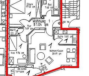 Schöne 3-Zimmer-Wohnung in sehr gepflegtem Haus mit Terrasse - Photo 1