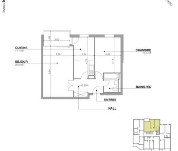 3 Zimmer, 55 m², 3. Stock - Foto 6