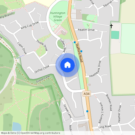 Cowslip Close, Huntington, Cannock, Staffordshire, WS12