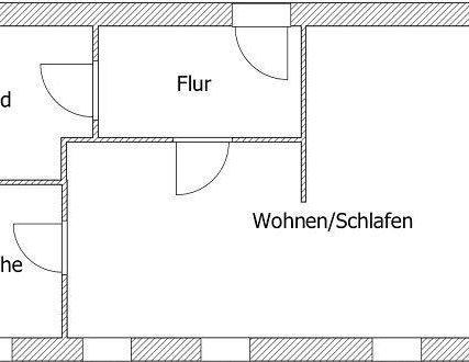 Schöne Singlewohnung mit großem Wohnbereich und Stellplatz - Foto 1