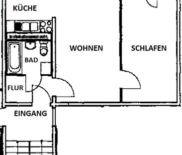 Charmante 2-Raumwohnung mit Balkon in ruhiger Lage, frei ab 1. Febr... - Photo 6