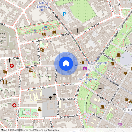ul. Krupnicza, Piasek, Stare Miasto, Kraków, małopolskie