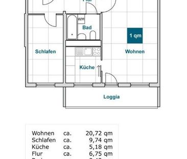 2-Zimmer-Wohnung mit Balkon - Foto 5