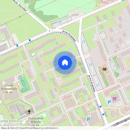 ul. Armii Krajowej, Retkinia, Polesie, Łódź, łódzkie