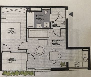 Blumengasse - moderne 2 Zimmer Wohnung mit Loggia und Stapelstellplatz - Photo 6