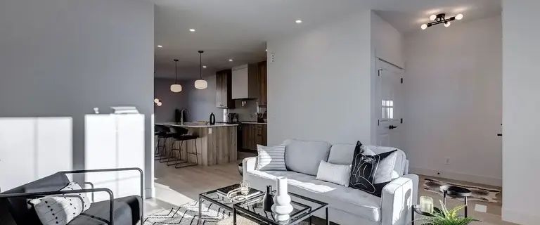 A new and modern three bedroom three bathroom duplex apartment. | 1906 37 Street Southwest, Calgary - Photo 1