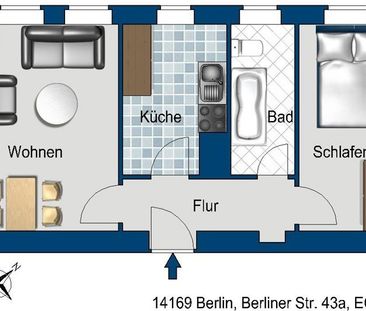Klein, aber fein - 2 Zimmer mit neuem PVC Boden - Photo 1