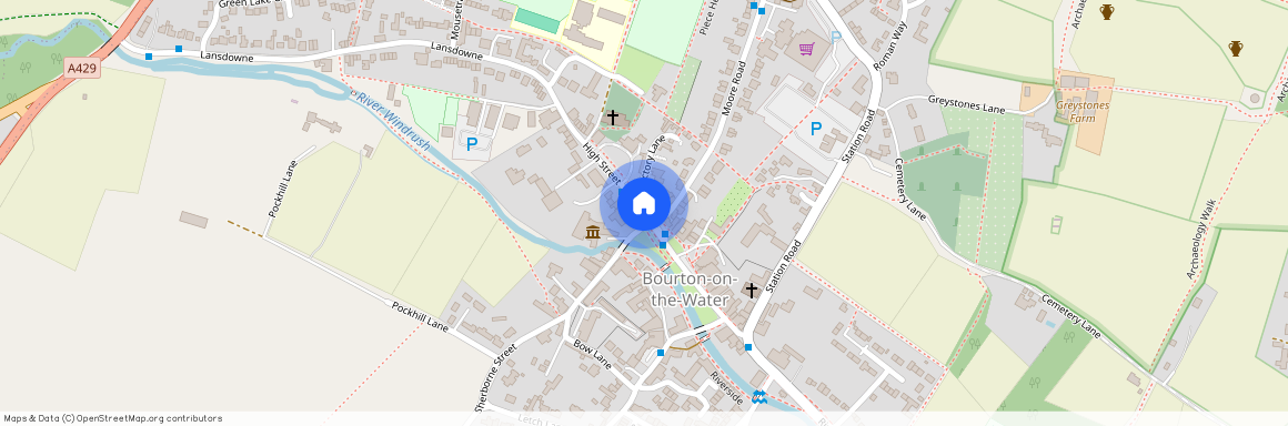 High Street, Bourton-on-the-Water, Cheltenham, Gloucestershire, GL54