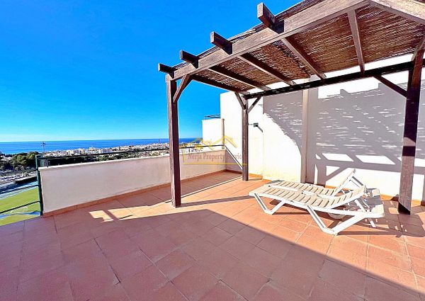 1 Bed Penthouse with Sea Views for Long Term Rental in Nerja