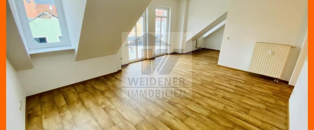 Über den Dächern von Weida! Tolle 1 Raum Wohnung mit offener Küche und Duschbad - Photo 1