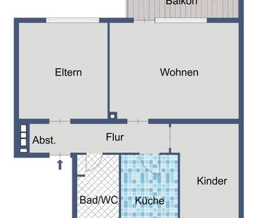 Gut geschnittene Wohnung in gepflegtem Wohngebiet - Photo 4