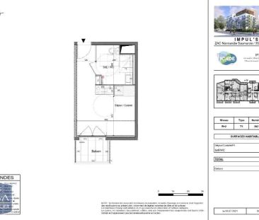 Appartement à louer 1 pièce 22.39m² - Photo 2